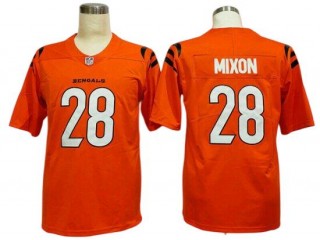 Cincinnati Bengals #28 Joe Mixon Orange Vapor Limited Jersey 