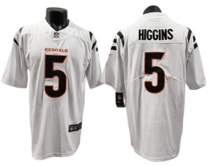 Cincinnati Bengals #5 Tee Higgins White Vapor Limited Jersey 
