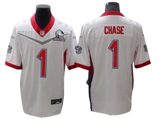 Cincinnati Bengals #1 Ja'Marr Chase White 2022 AFC Pro Bowl Jersey