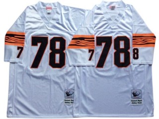 M&N Cincinnati Bengals #78 Anthony Munoz White Legacy Jersey