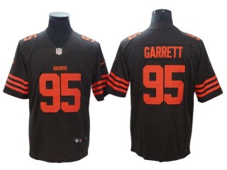 Cleveland Browns #95 Myles Garrett Brown Vapor Alternate Jersey