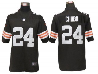 Cleveland Browns #24 Nick Chubb Brown Vapor Limited Jersey