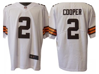Cleveland Browns #2 Amari Cooper White Vapor Limited Jersey