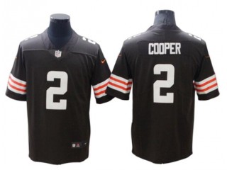 Cleveland Browns #2 Amari Cooper Brown Vapor Limited Jersey
