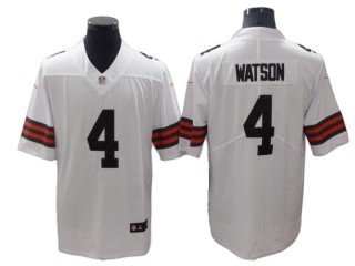 Cleveland Browns #4 Deshaun Watson White Vapor Limited Jersey