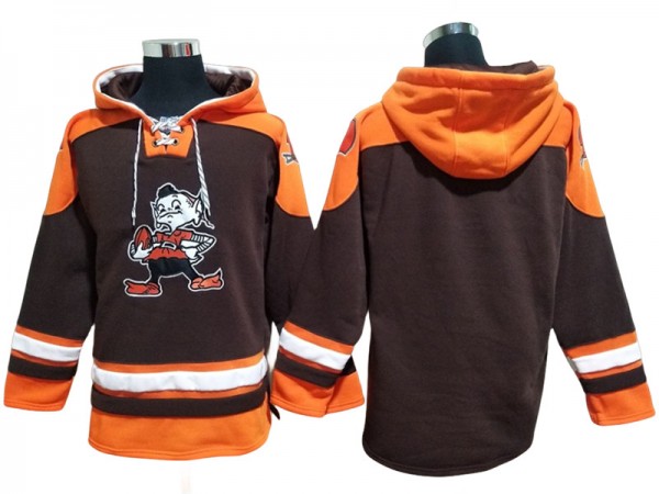 Cleveland Browns Lace-Up Pullover Hoodie