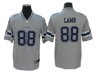 Dallas Cowboys #88 CeeDee Lamb Gray Inverted Legend Jersey