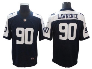 Dallas Cowboys #90 DeMarcus Lawrence Navy Alternate Vapor Limited Jersey