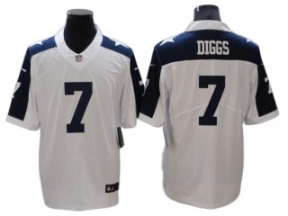 Dallas Cowboys #7 Trevon Diggs White Vapor Limited Thanksgiving Jersey