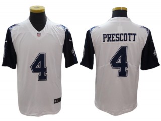 Dallas Cowboys #4 Dak Prescott White Color Rush Vapor Limited Jersey