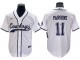 Dallas Cowboys #11 Micah Parsons Baseball Jersey- Navy & White & Gray & Olive
