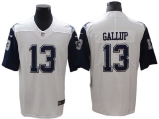Dallas Cowboys #13 Michael Gallup White Color Rush Vapor Limited Jersey