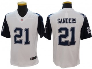 Dallas Cowboys #21 Deion Sanders White Color Rush Vapor Limited Jersey