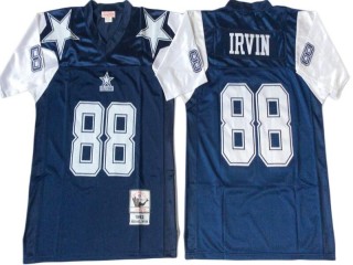 M&N Dallas Cowboys #88 Michael Irvin Navy 1992 Legacy Jersey