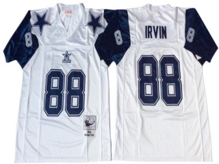 M&N Dallas Cowboys #88 Michael Irvin White 1992 Legacy Jersey