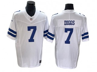 Dallas Cowboys #7 Trevon Diggs White Vapor F.U.S.E. Limited Jersey