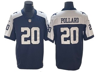 Dallas Cowboys #20 Tony Pollard Navy Alternate Vapor Limited Jersey
