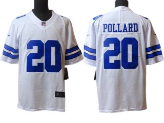 Dallas Cowboys #20 Tony Pollard White Vapor Limited Jersey