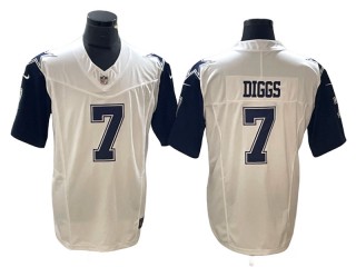 Dallas Cowboys #7 Trevon Diggs White Alternate Vapor F.U.S.E. Limited Jersey