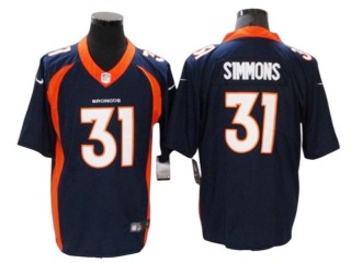 Denver Broncos #31 Justin Simmons Navy Vapor Limited Jersey