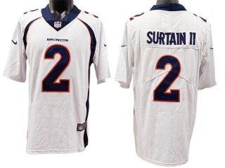 Denver Broncos #2 Pat Surtain II White Vapor Limited Jersey