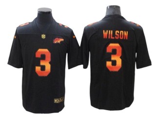 Denver Broncos #3 Russell Wilson Black Shadow Vapor Limited Jersey