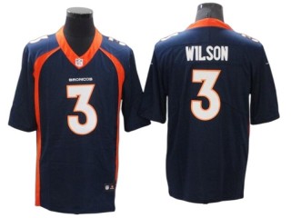 Denver Broncos #3 Russell Wilson Navy Vapor Limited Jersey