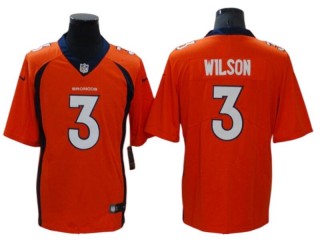 Denver Broncos #3 Russell Wilson Orange Vapor Limited Jersey