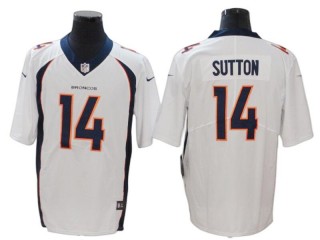Denver Broncos #14 Courtland Sutton White Vapor Untouchable Limited Jersey