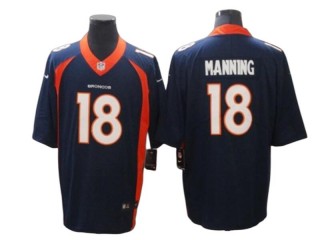 Denver Broncos #18 Peyton Manning Navy Vapor Untouchable Limited Jersey
