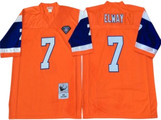 M&N Denver Broncos #7 John Elway Orange 1994 Legacy Jersey