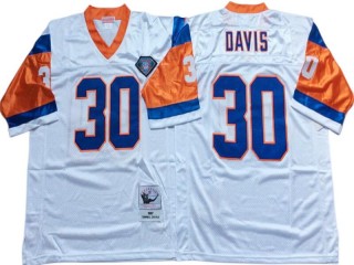 M&N Denver Broncos #30 Terrell Davis White 1997 Legacy Jersey