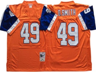 M&N Denver Broncos #49 Dennis Smith Orange 1994 Legacy Jersey