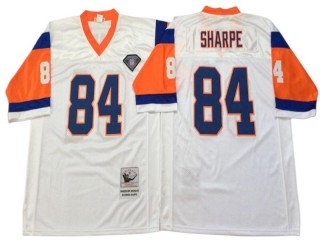 M&N Denver Broncos #84 Shannon Sharpe White Legacy Jersey