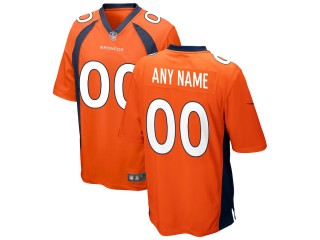 Custom Denver Broncos Orange Vapor Limited Jersey