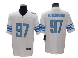 Detroit Lions #97 Aidan Hutchinson White Vapor Limited Jersey