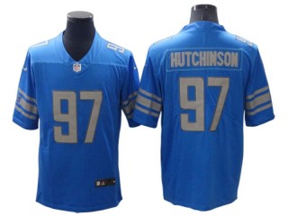 Detroit Lions #97 Aidan Hutchinson Light Blue Vapor Limited Jersey