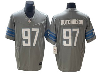 Detroit Lions #97 Aidan Hutchinson Gray Vapor F.U.S.E. Limited Jersey