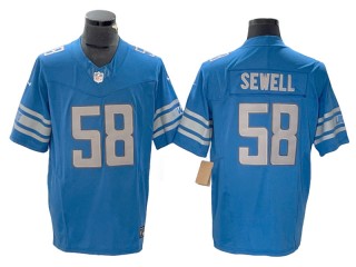 Detroit Lions #58 Penei Sewell Light Blue Vapor F.U.S.E. Limited Jersey