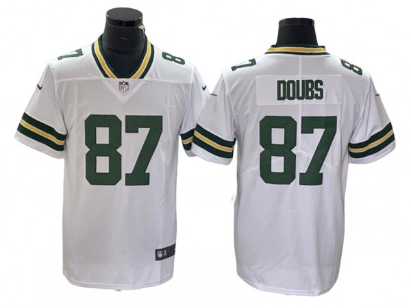 Green Bay Packers #87 Romeo Doubs White Vapor Limited Jersey