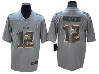Green Bay Packers #12 Aaron Rodgers Gray Atmosphere Jersey