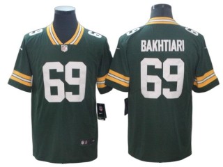 Green Bay Packers #69 David Bakhtiari Green Vapor Untouchable Jersey