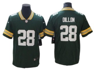 Green Bay Packers #28 AJ Dillon Green Vapor Limited Jersey
