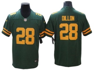 Green Bay Packers #28 AJ Dillon Alternate Green Vapor Limited Jersey