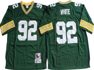 M&N Green Bay Packers #92 Reggie White Green Throwback Jersey