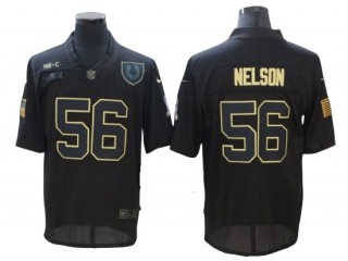Indianapolis Colts #56 Quenton Nelson Black Salute To Service Limited Jersey
