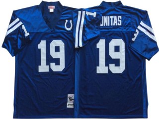 M&N Colts #19 Johnny Unitas Royal 1967 Legacy Jersey