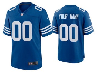 Custom Indianapolis Colts Royal Alternate Vapor Limited Jersey