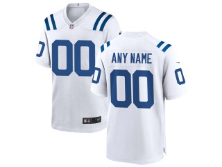Custom Indianapolis Colts White Vapor Limited Jersey