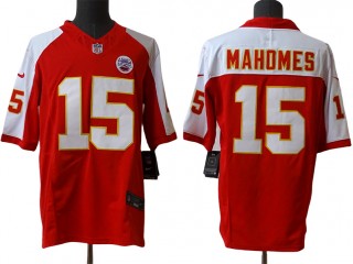 Kansas City Chiefs #15 Patrick Mahomes Red/White Vapor Limited Jersey